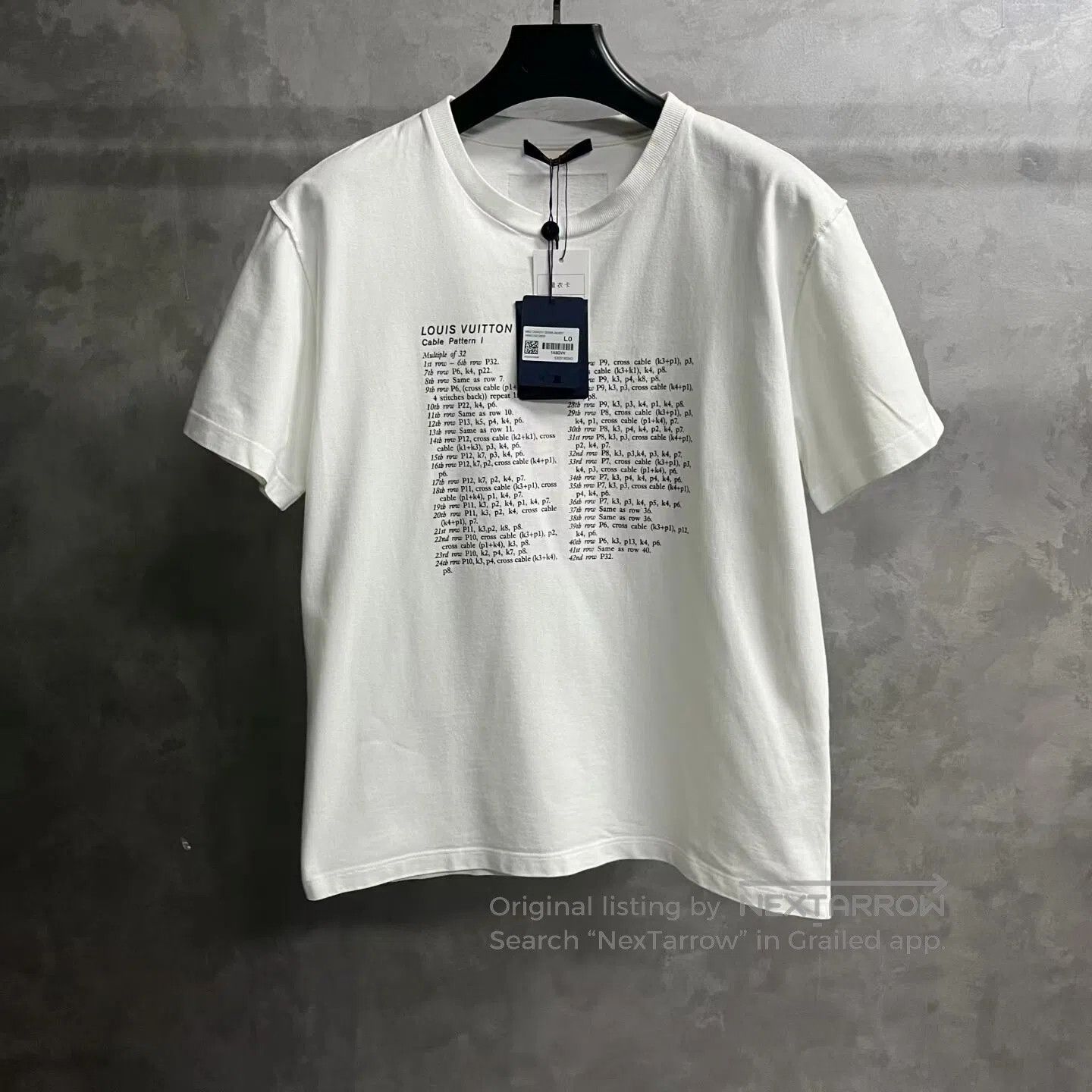 Louis Vuitton Louis Vuitton White letter-printed short-sleeved T-shirt| Size US L / EU 52-54 / 3 - 1 Thumbnail