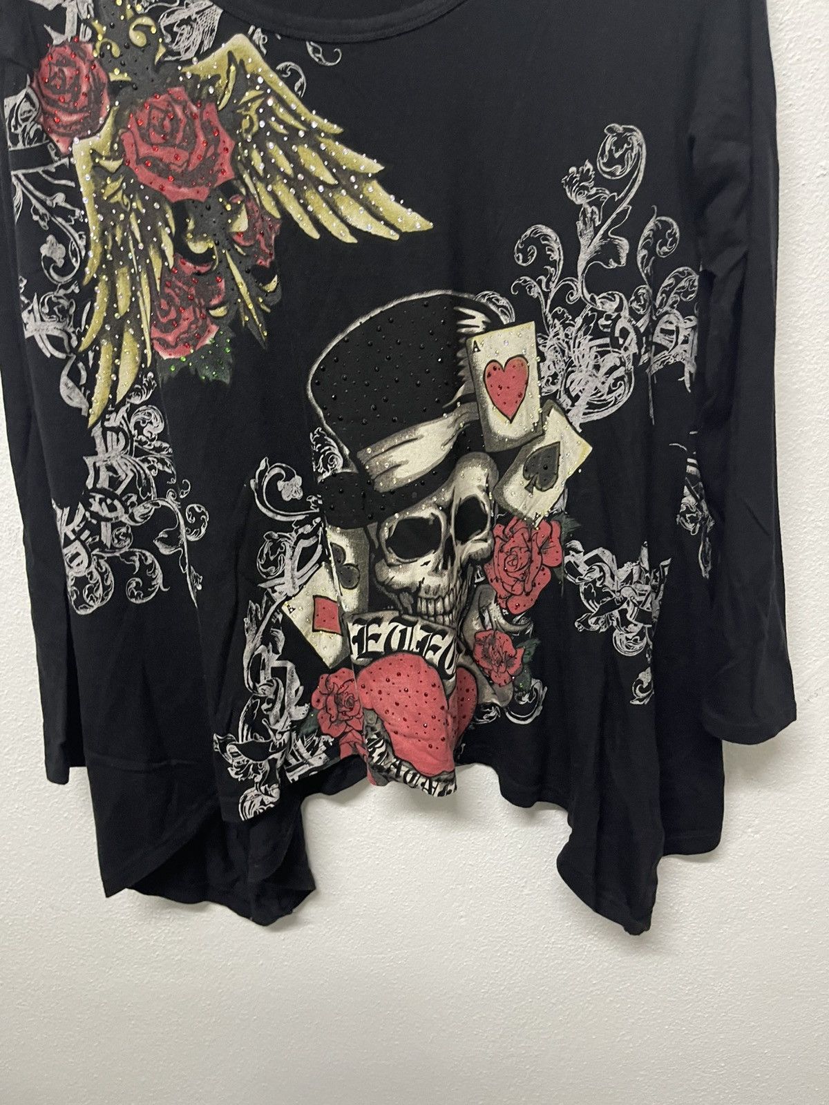 Japanese Brand 2000s DIG DEEP JAPANESEBRAND SKULL ASYMMETRICAL LONG SLEEVE Size L / US 10 / IT 46 - 5 Thumbnail