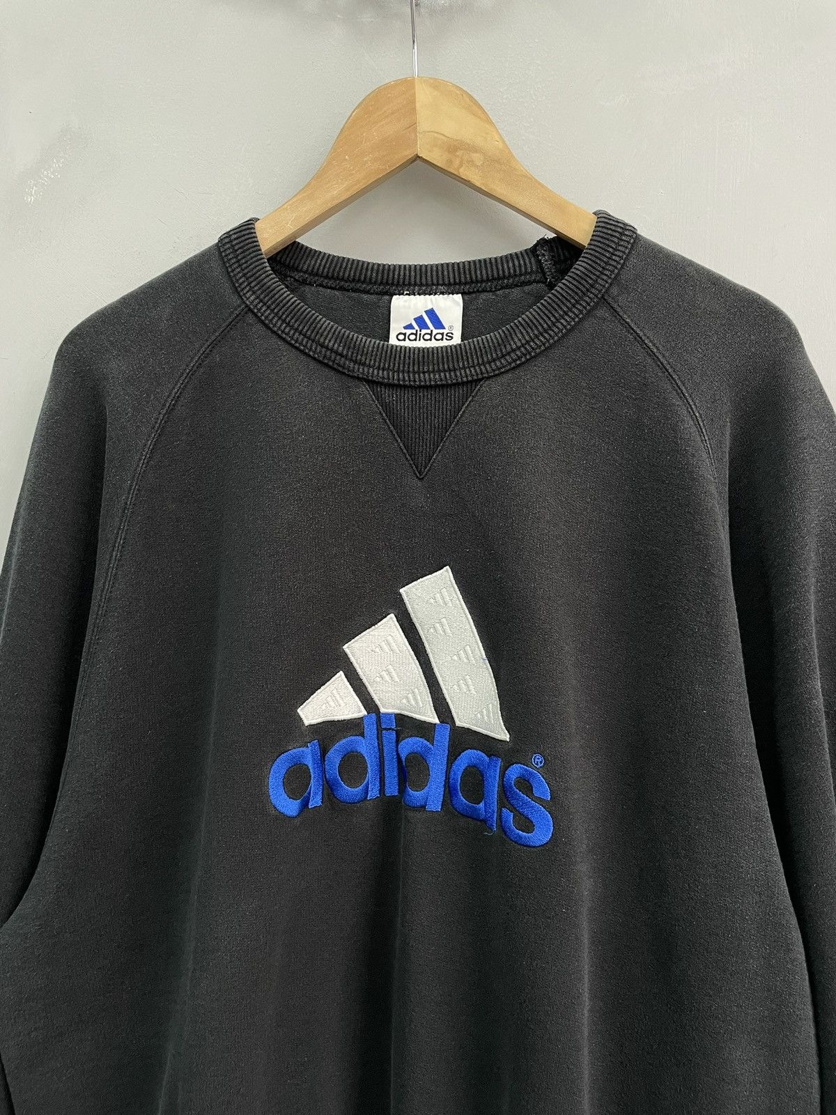 Adidas Adidas retro equipment 90s washed cotton sweatshirt hoodie Size US M / EU 48-50 / 2 - 5 Thumbnail