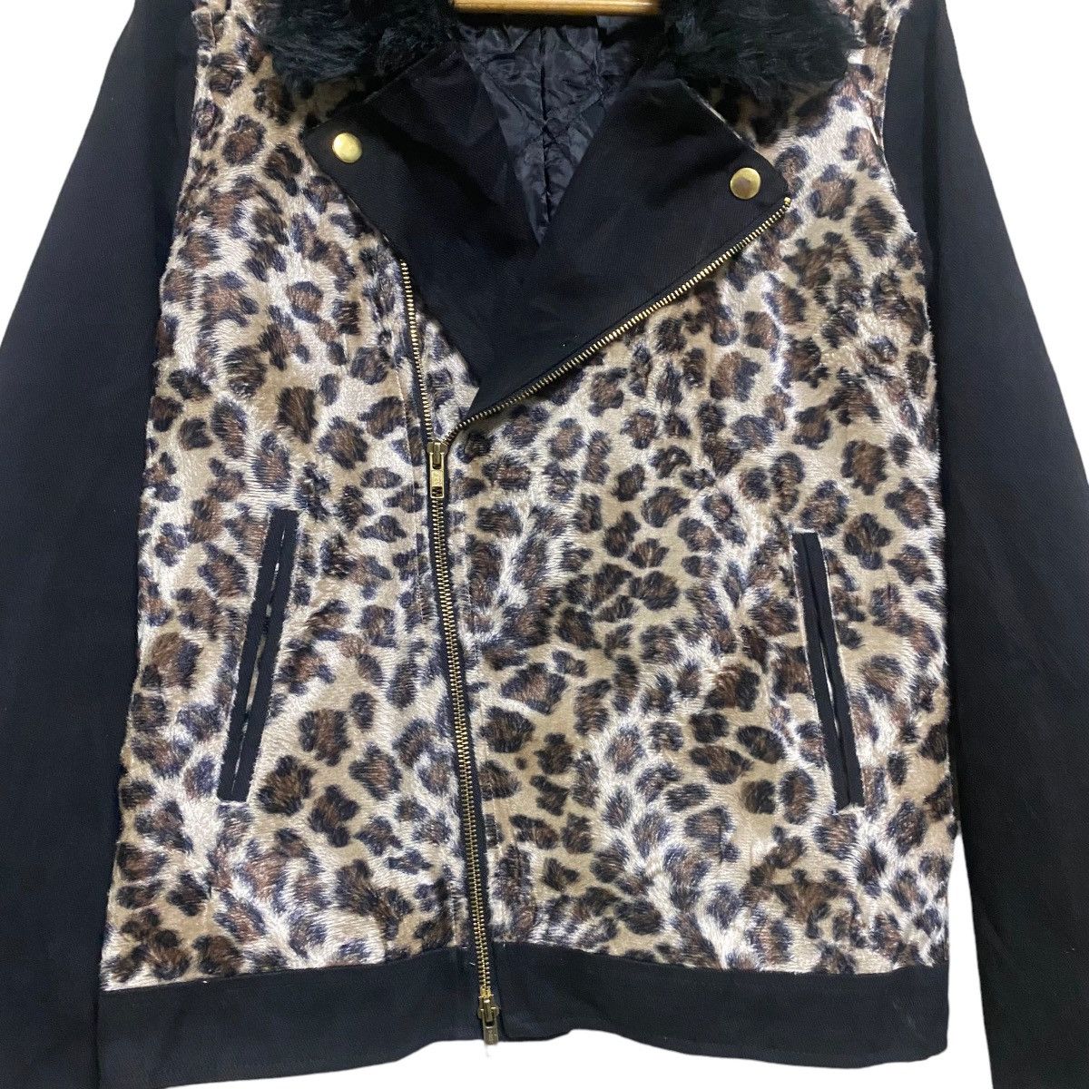 Japanese Brand Japanese Beast Recyclage Leopard Double Collar Jacket Size M / US 6-8 / IT 42-44 - 4 Thumbnail