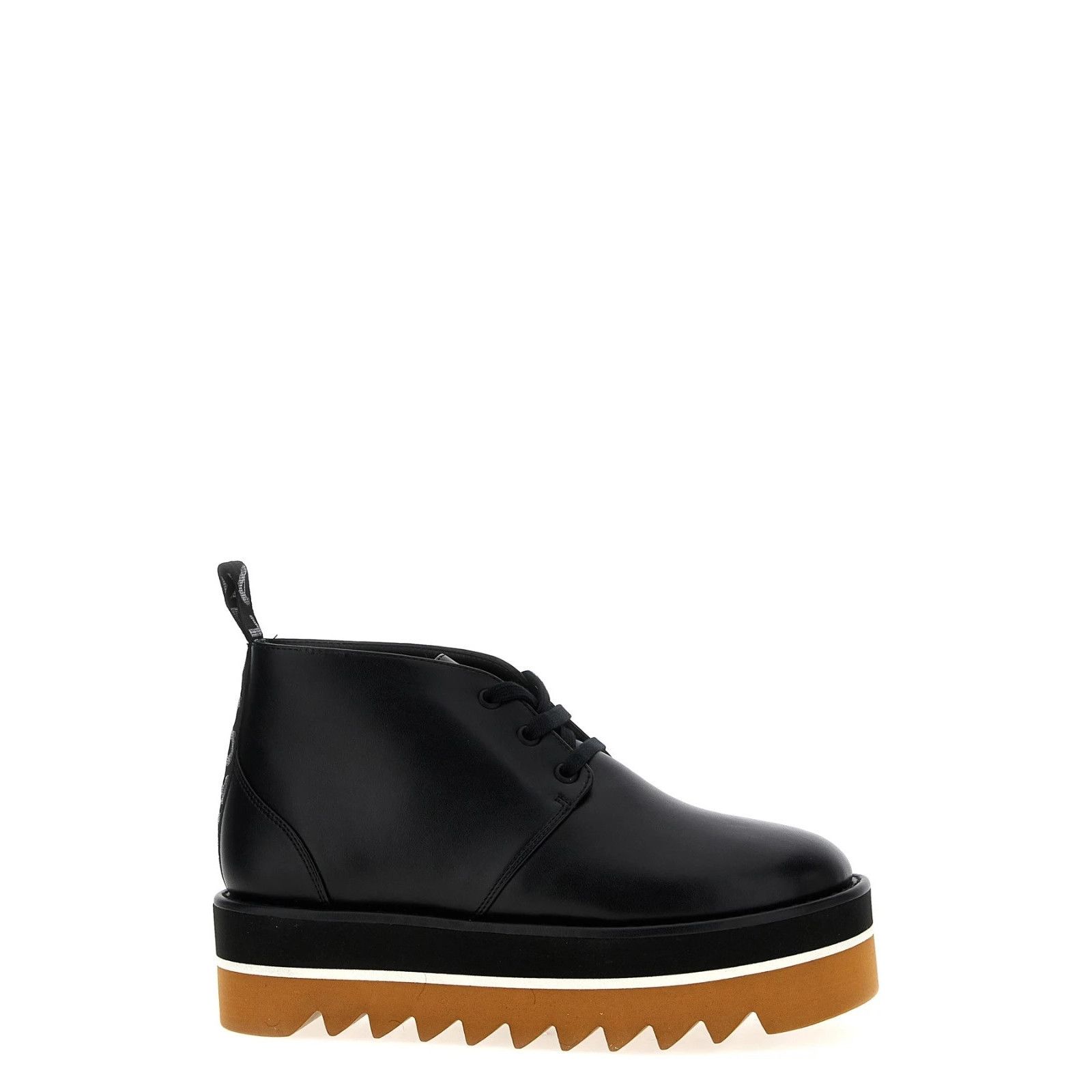 Stella McCartney STELLA MCCARTNEY Sneak Elyse Desert Black Platform Ankle Boo Size US 9 / IT 39 - 1 Thumbnail