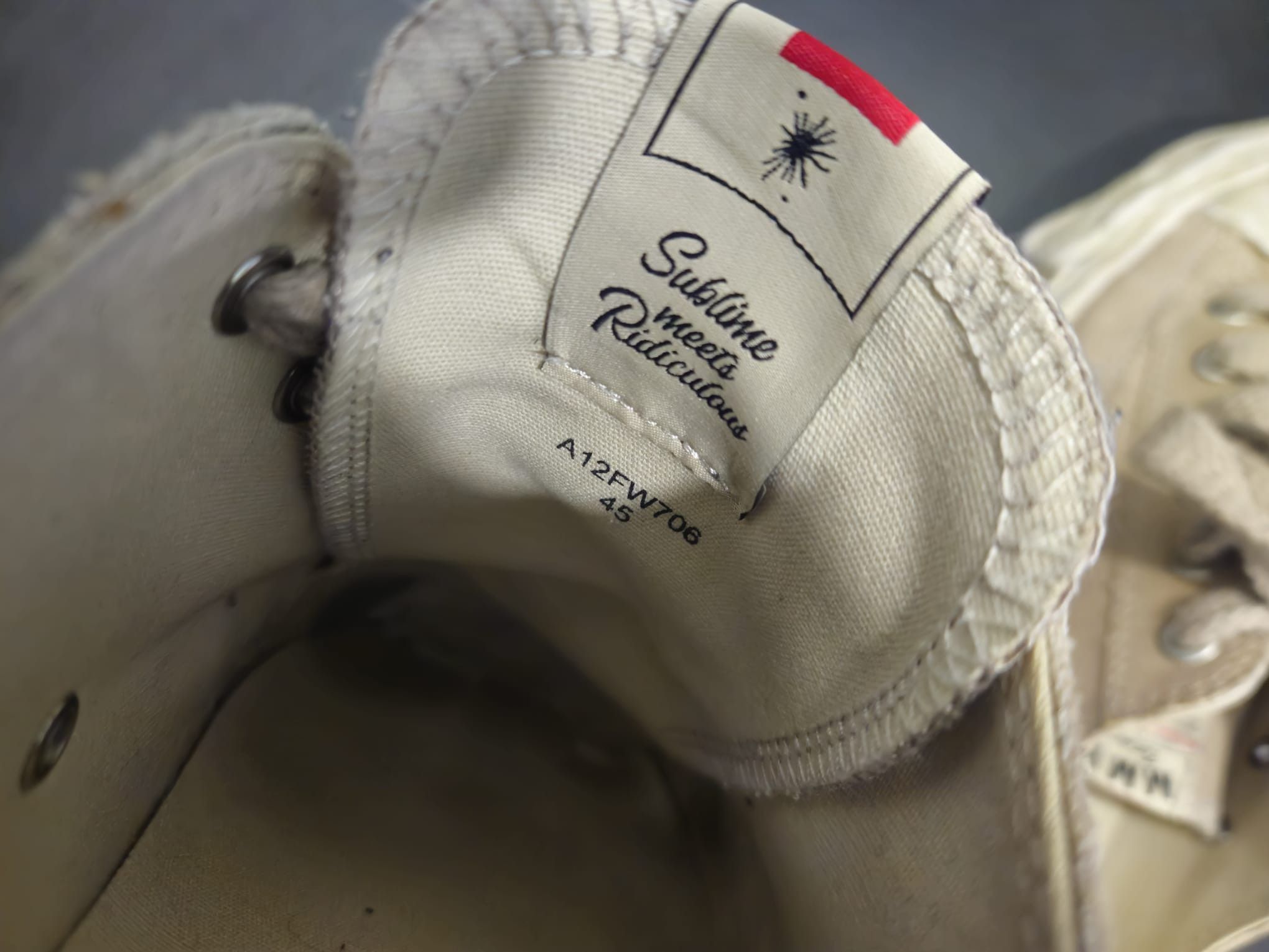 Maison MIHARA YASUHIRO Peterson23 canvas lace-up sneakers Size US 12 / EU 45 - 7 Thumbnail