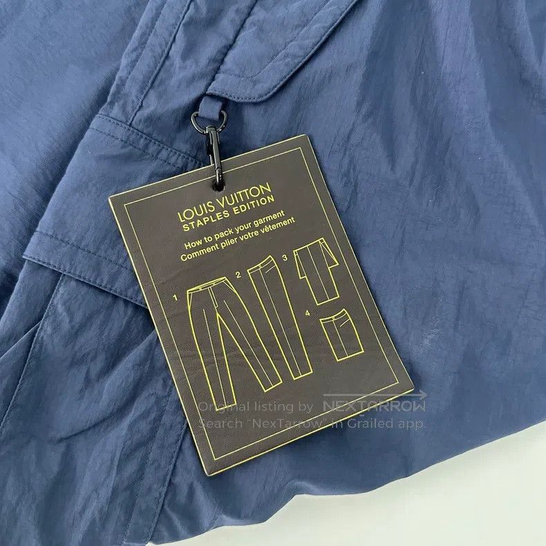 Louis Vuitton Louis Vuitton Navy Nylon Overalls Tactical Pants Size US 38 / EU 54 - 4 Thumbnail