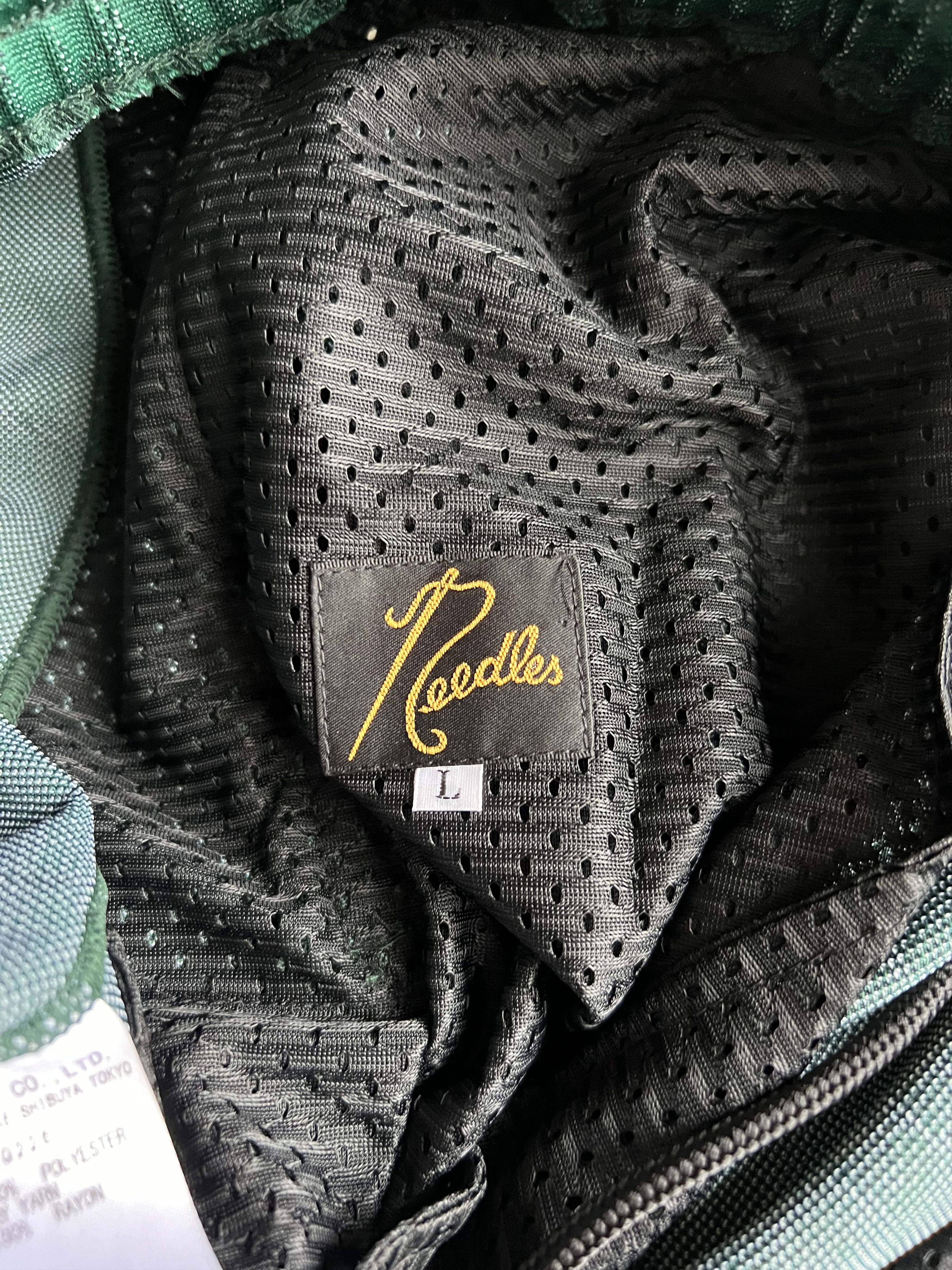 Needles Needles Poly Jacquard Zipped Track Pants in Green Size US 34 / EU 50 - 8 Thumbnail