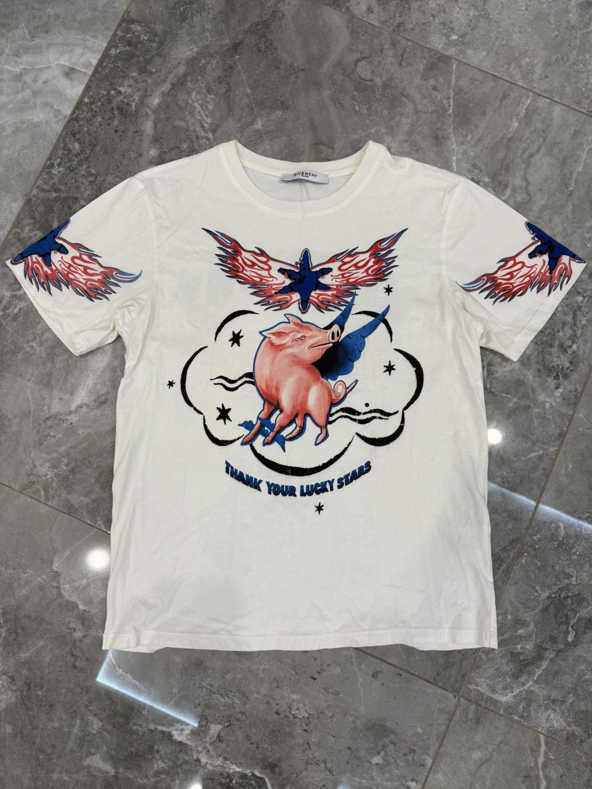 Givenchy Rare Givenchy Thank Your Lucky Stars T-shirts Style Size US M / EU 48-50 / 2 - 1 Thumbnail