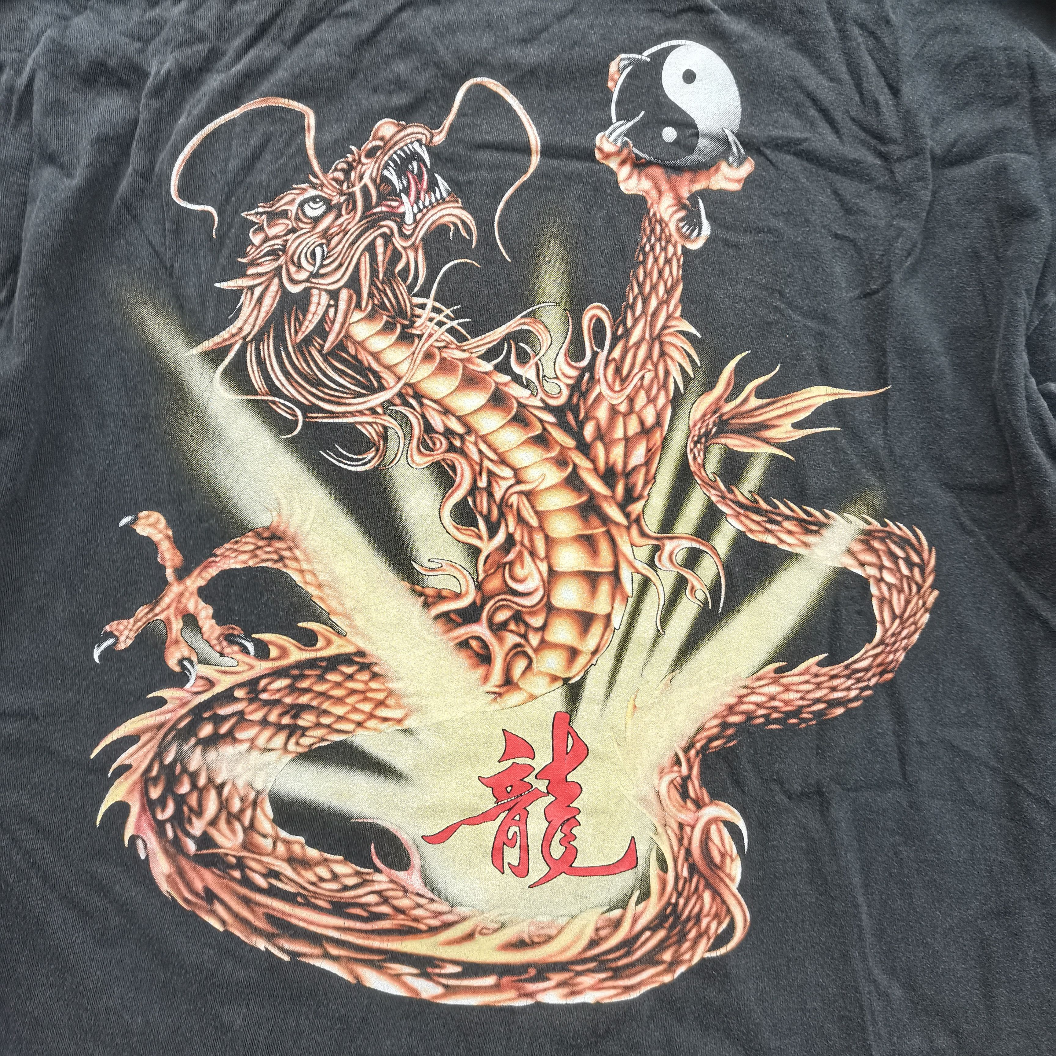 Vintage Send Offer🔥 Vintage CrosSkeys Dragon Black Tee Size US XXL / EU 58 / 5 - 6 Thumbnail