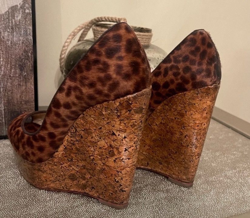 Christian Louboutin Christian Louboutin Wedges Size US 7.5 / IT 37.5 - 1 Thumbnail