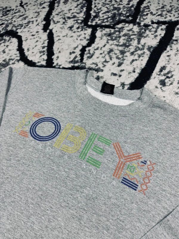 Obey Obey crewneck sweatshirt gray logo S Size US S / EU 44-46 / 1 - 3 Thumbnail