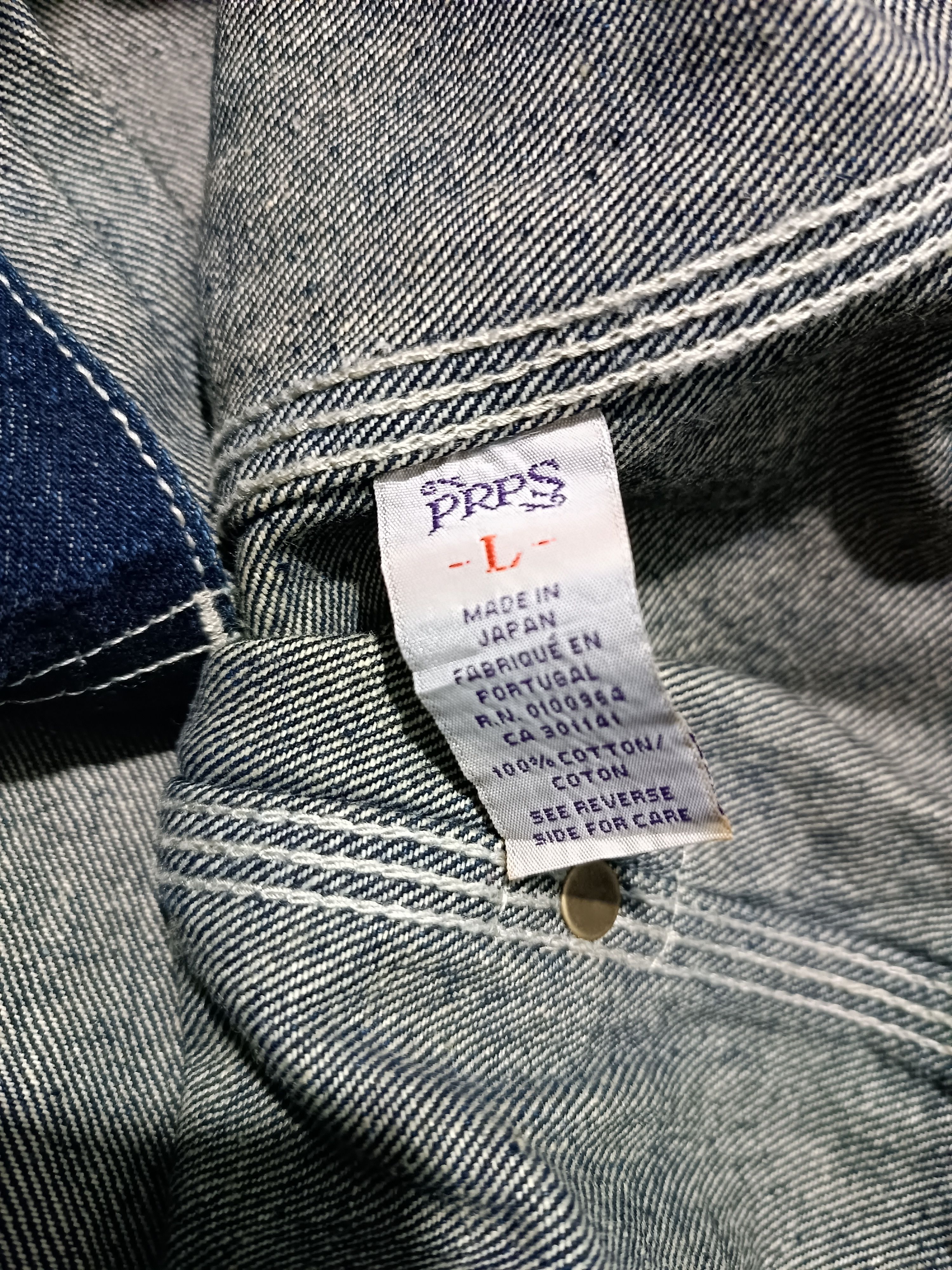 Prps PRPS Made In Japan Indigo Fade Denim Trucker Jacket Size US L / EU 52-54 / 3 - 6 Thumbnail
