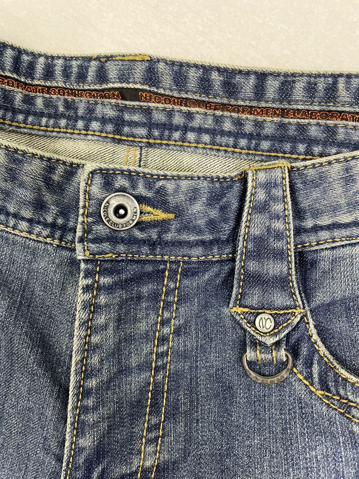 Hysteric Glamour Nicole Club For Men Japan Leather Pocket Flare Jeans Size US 34 / EU 50 - 7 Thumbnail