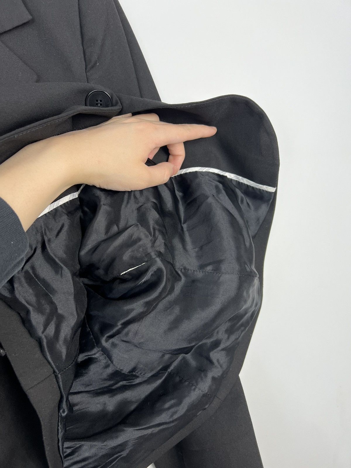 Mugler × Thierry Mugler × Vintage Rare Blazer Thierry Mugler Black Vintage 80’s Women Size S / US 4 / IT 40 - 8 Thumbnail