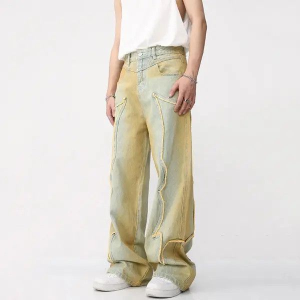Japanese Brand Gradient Straight Denim Pant Size US 32 / EU 48 - 2 Thumbnail