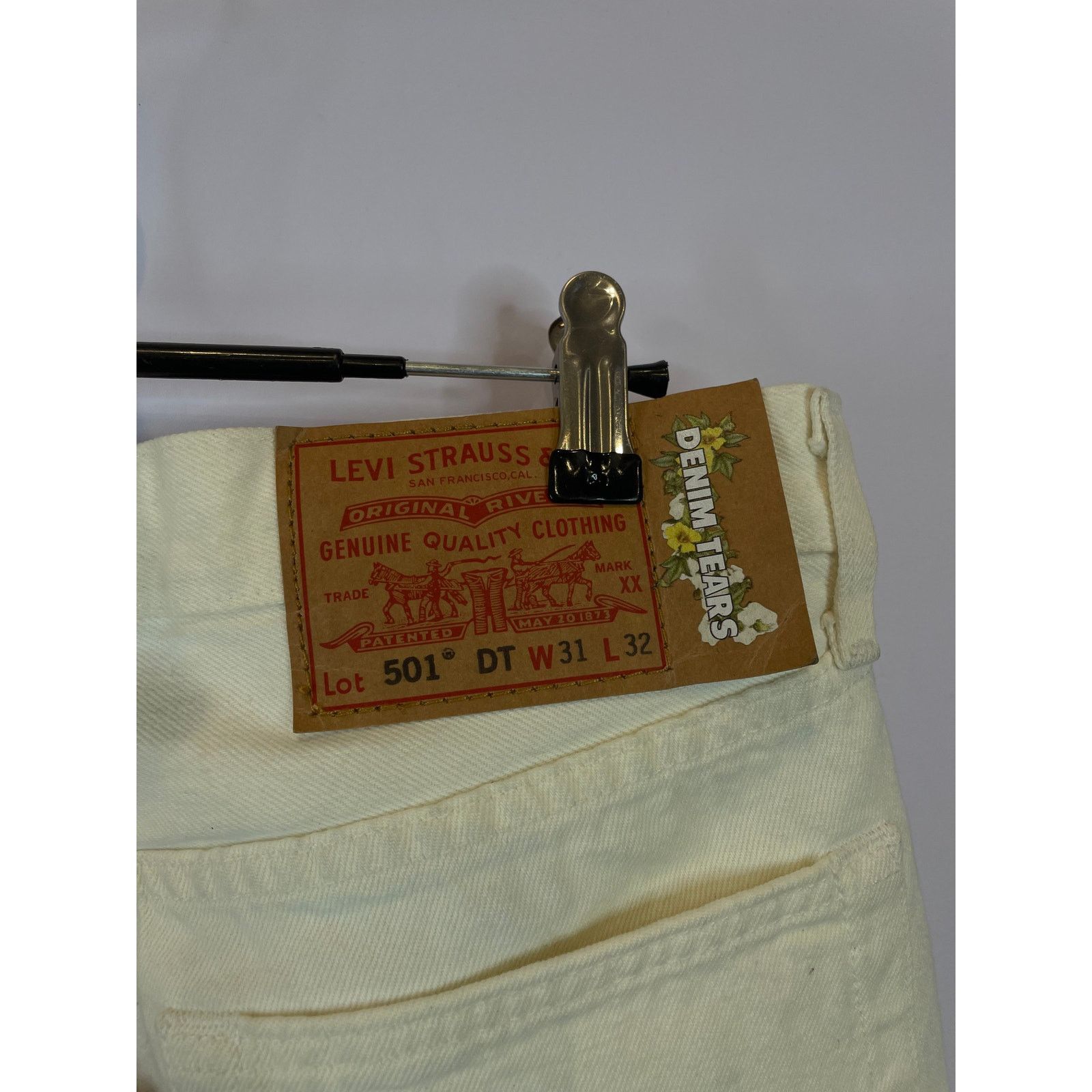DENIM TEARS Denim Tears Cotton Wreath Jean White 31 Size US 31 - 3 Thumbnail