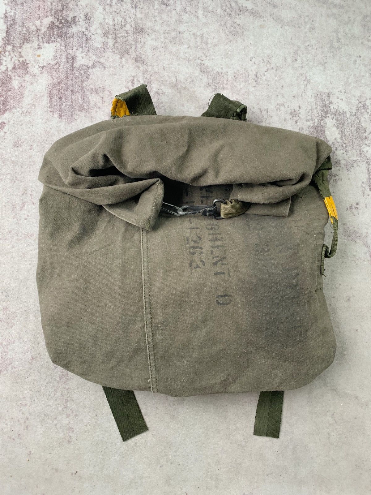 Vintage 1960s Sun Faded Distressed US Army Canvas Backpack Duffle Size ONE SIZE - 1 Thumbnail