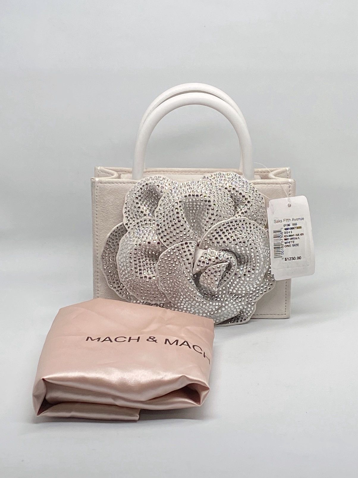 MACH & MACH Mach & Mach Crystal Flower Suede Bag Size ONE SIZE - 1 Thumbnail
