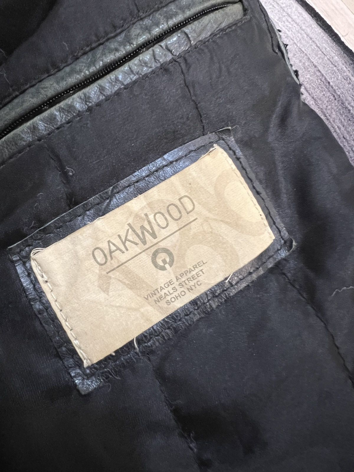 Vintage Vintage Kanye style Y2K Leather Bomber Jacket 2000s Oak Wood Size US S / EU 44-46 / 1 - 6 Thumbnail
