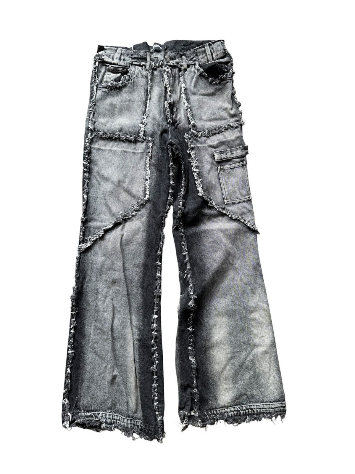 No Faith Studios Flared Denim | Grailed