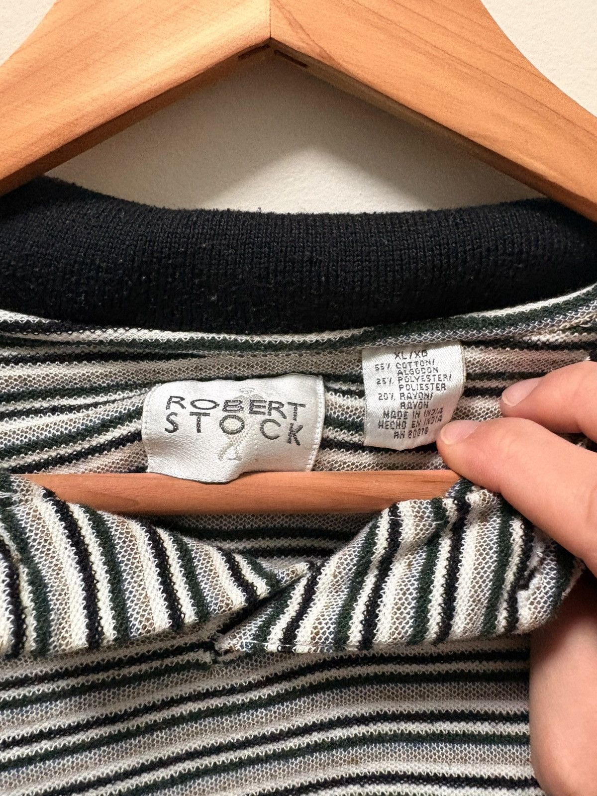 Robert Stock Striped Vintage Polo Size US XL / EU 56 / 4 - 2 Thumbnail