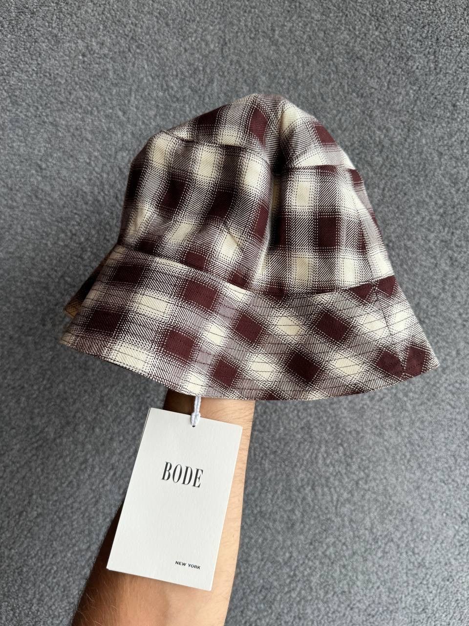 Bode New York Bode Shadow Plaid Hat | Grailed