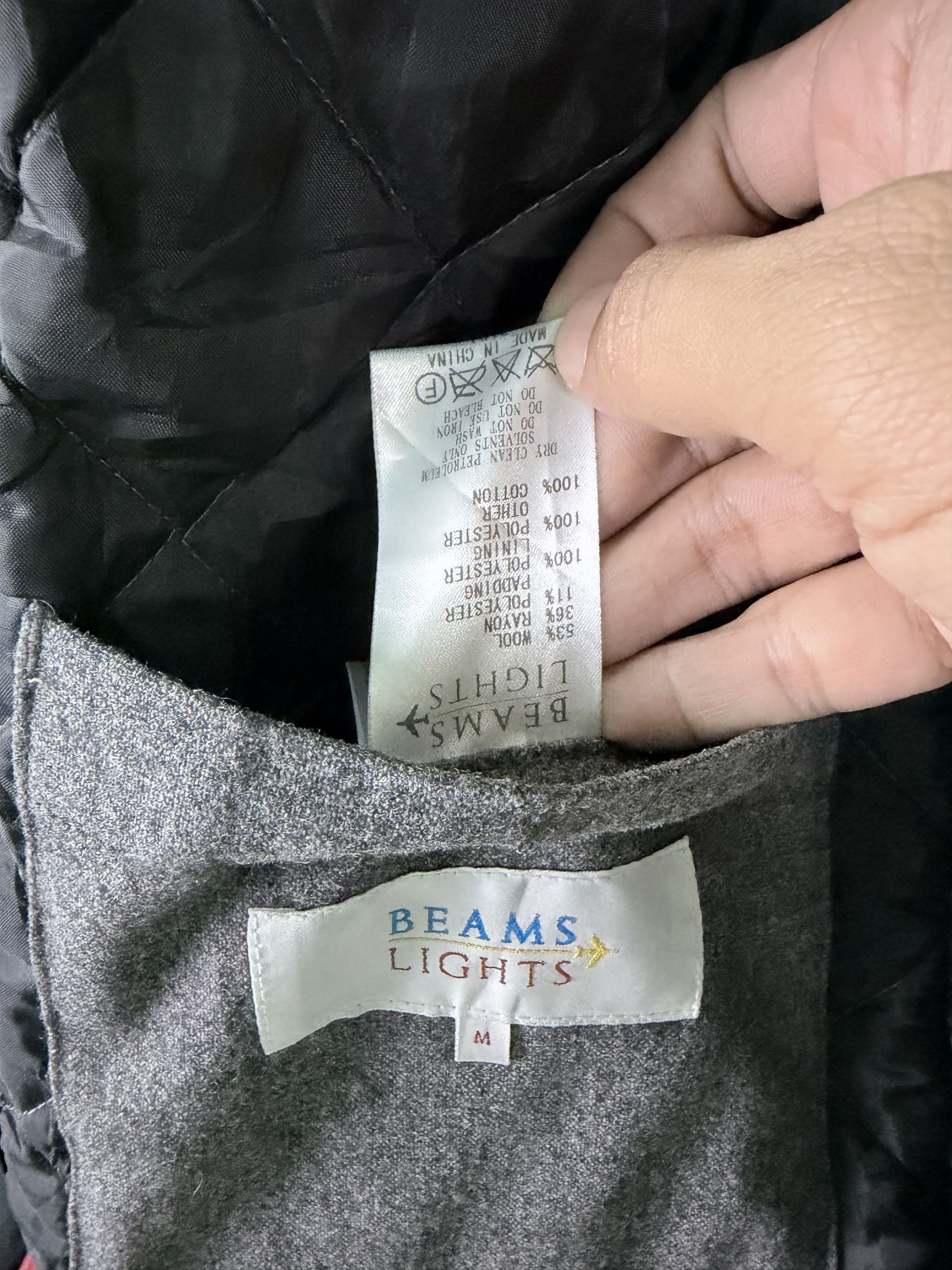 Beams Japan Beams Lights Wool Quilted Jacket Size US M / EU 48-50 / 2 - 9 Thumbnail