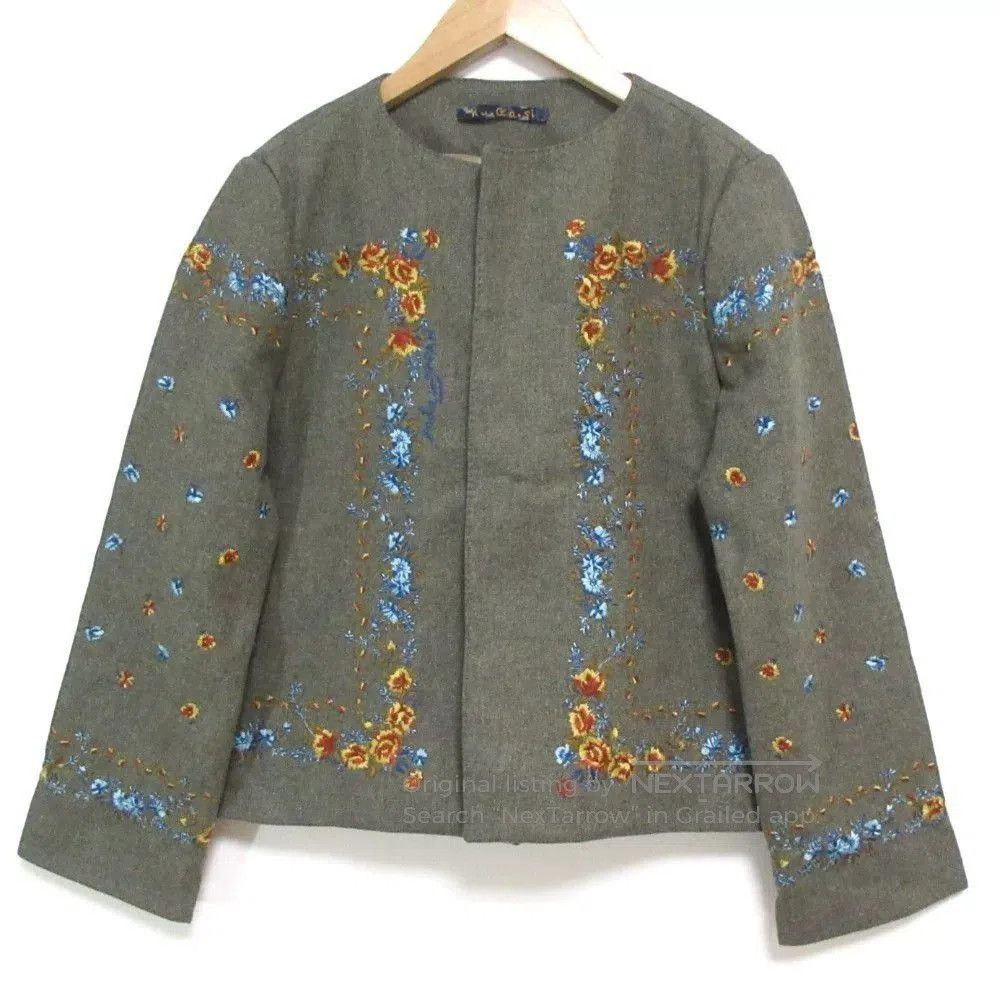 Other Floral Embroidered Wool Jacket. Size M / US 6-8 / IT 42-44 - 1 Thumbnail