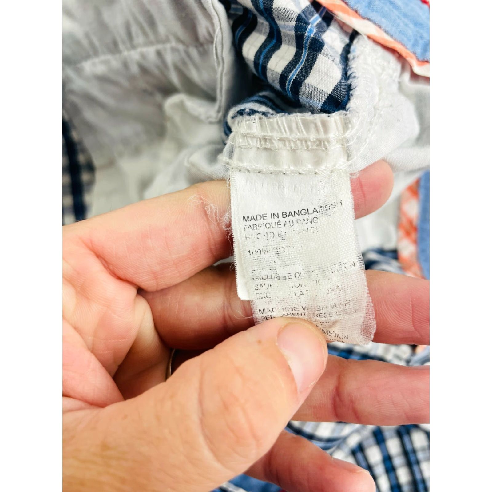 Izod IZOD Shorts Men's 40 Blue White Plaid Flat Front Casual Outdoor Pockets Size US 40 / EU 56 - 7 Thumbnail