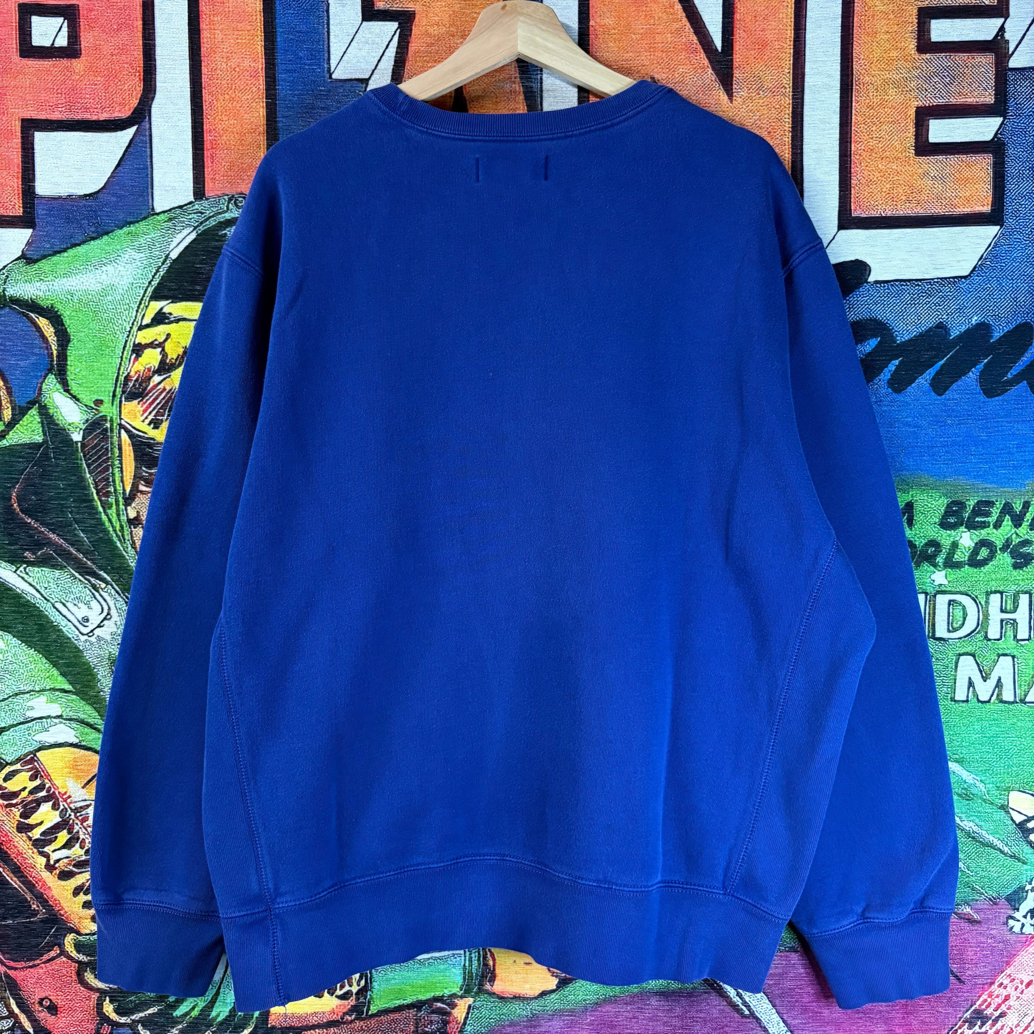 Polo Ralph Lauren Polo Ralph Lauren Royal Blue Fleece Crewneck Sweatshirt Size US XL / EU 56 / 4 - 6 Thumbnail