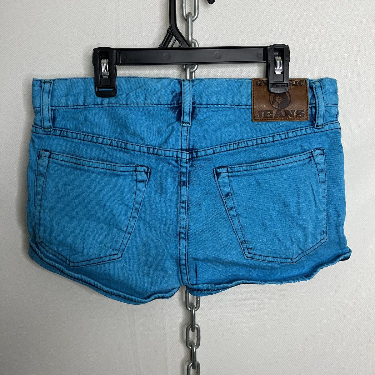 Hysteric Glamour HYSTERIC GLAMOUR BRIGHT BLUE DENIM SHORTS Size 30" / US 8 / IT 44 - 6 Thumbnail