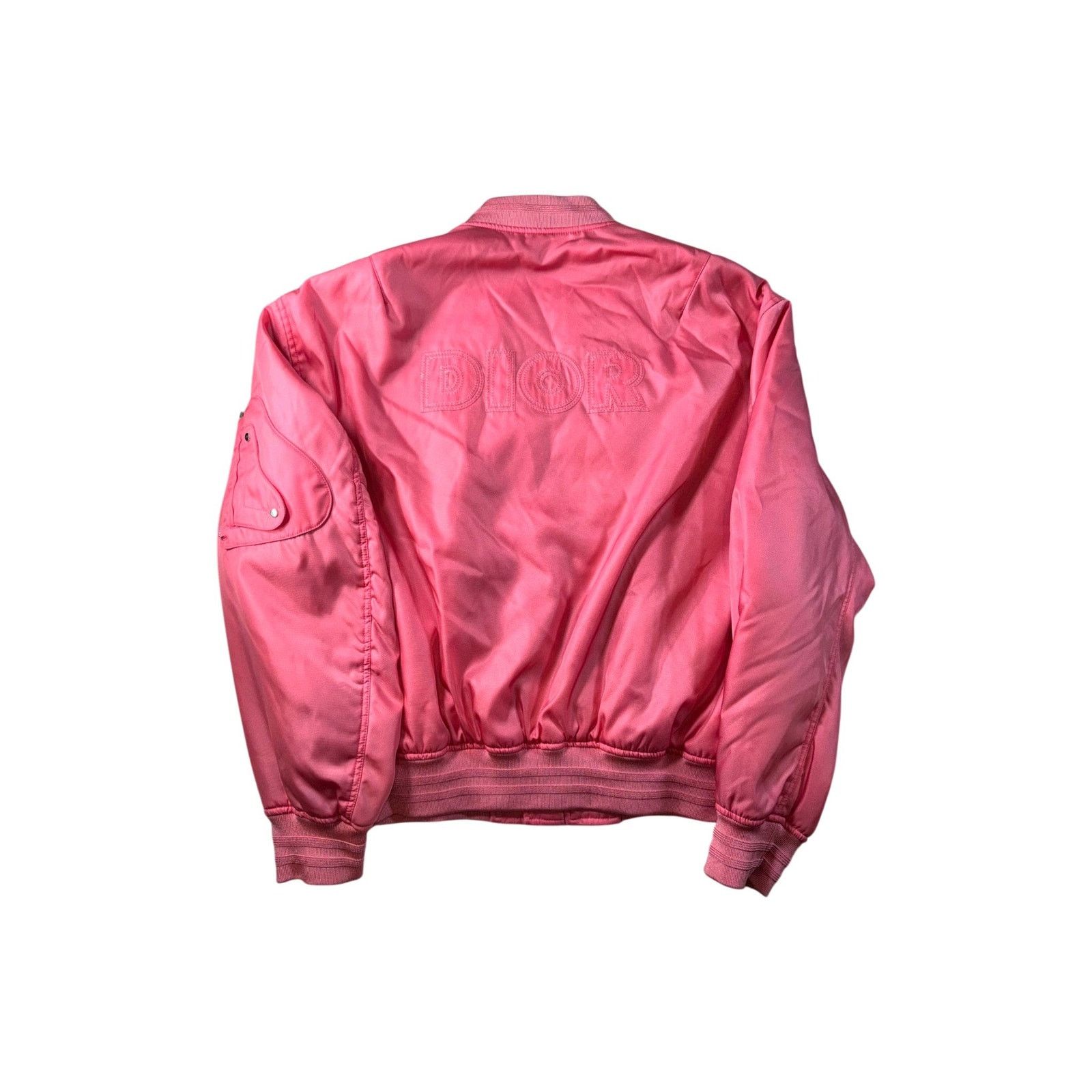 Dior Dior Reversible Pink & Grey Bomber Jacket Size US L / EU 52-54 / 3 - 2 Thumbnail