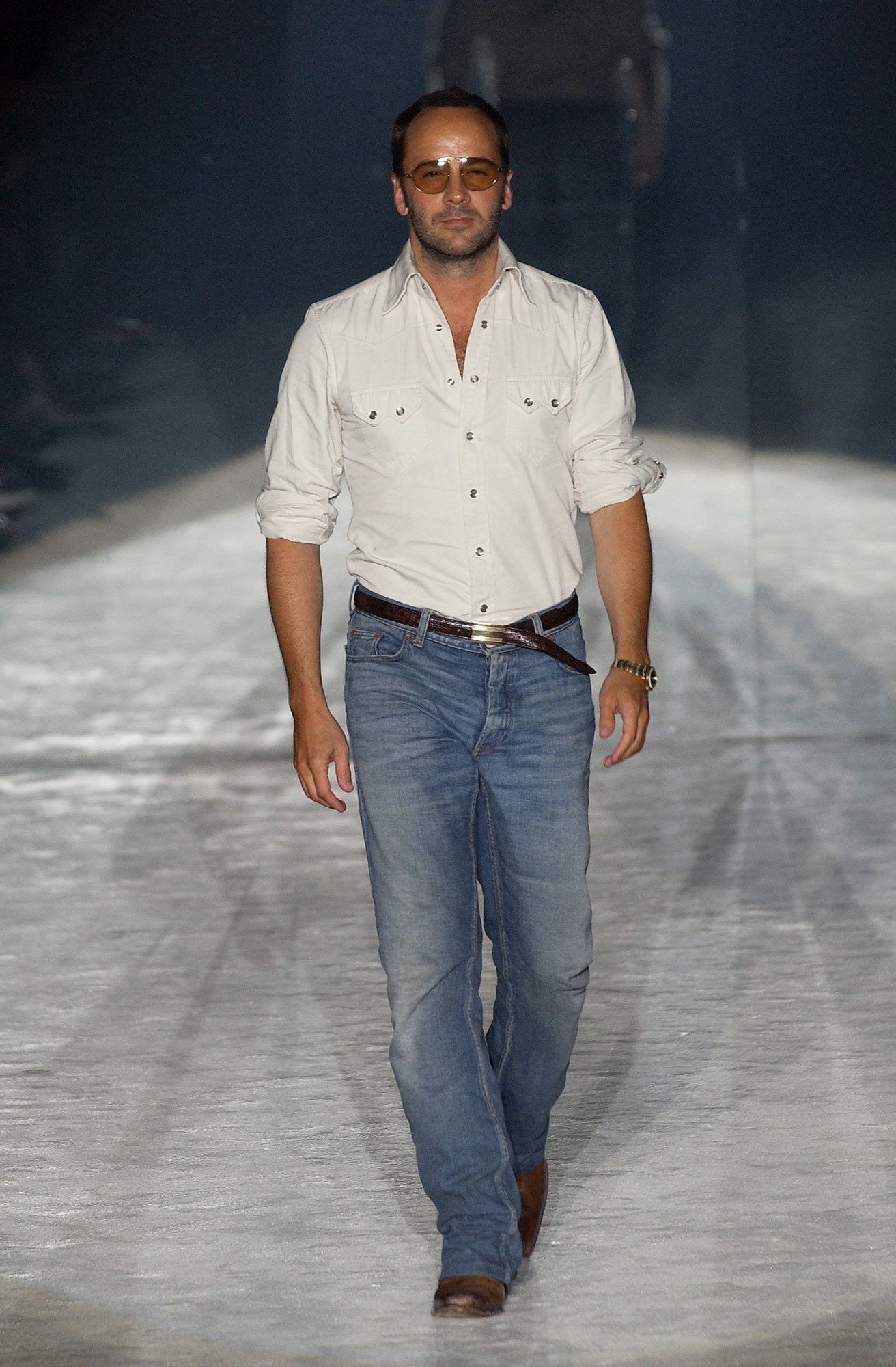 Gucci S/s 2004 white cotton western shirt Size US M / EU 48-50 / 2 - 1 Thumbnail