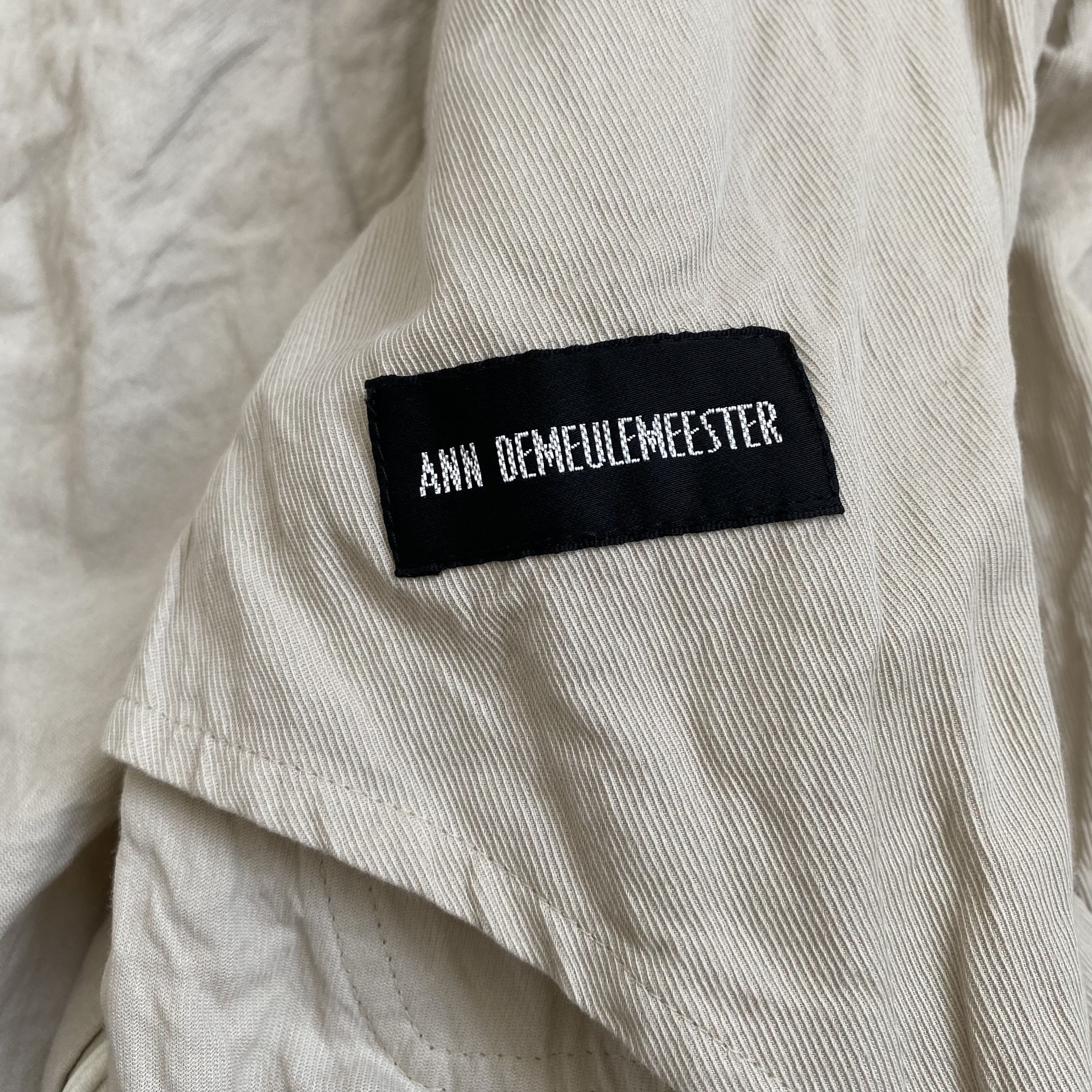 Ann Demeulemeester Ann Demeulemeester Beige Cargo Double Zip Jacket Size US XL / EU 56 / 4 - 13 Thumbnail