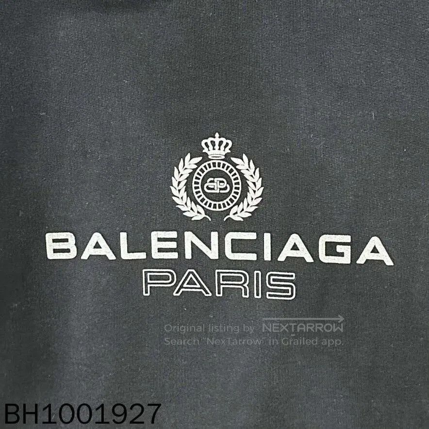 Balenciaga black balenciaga hoodie with logo. Size US XS / EU 42 / 0 - 4 Thumbnail