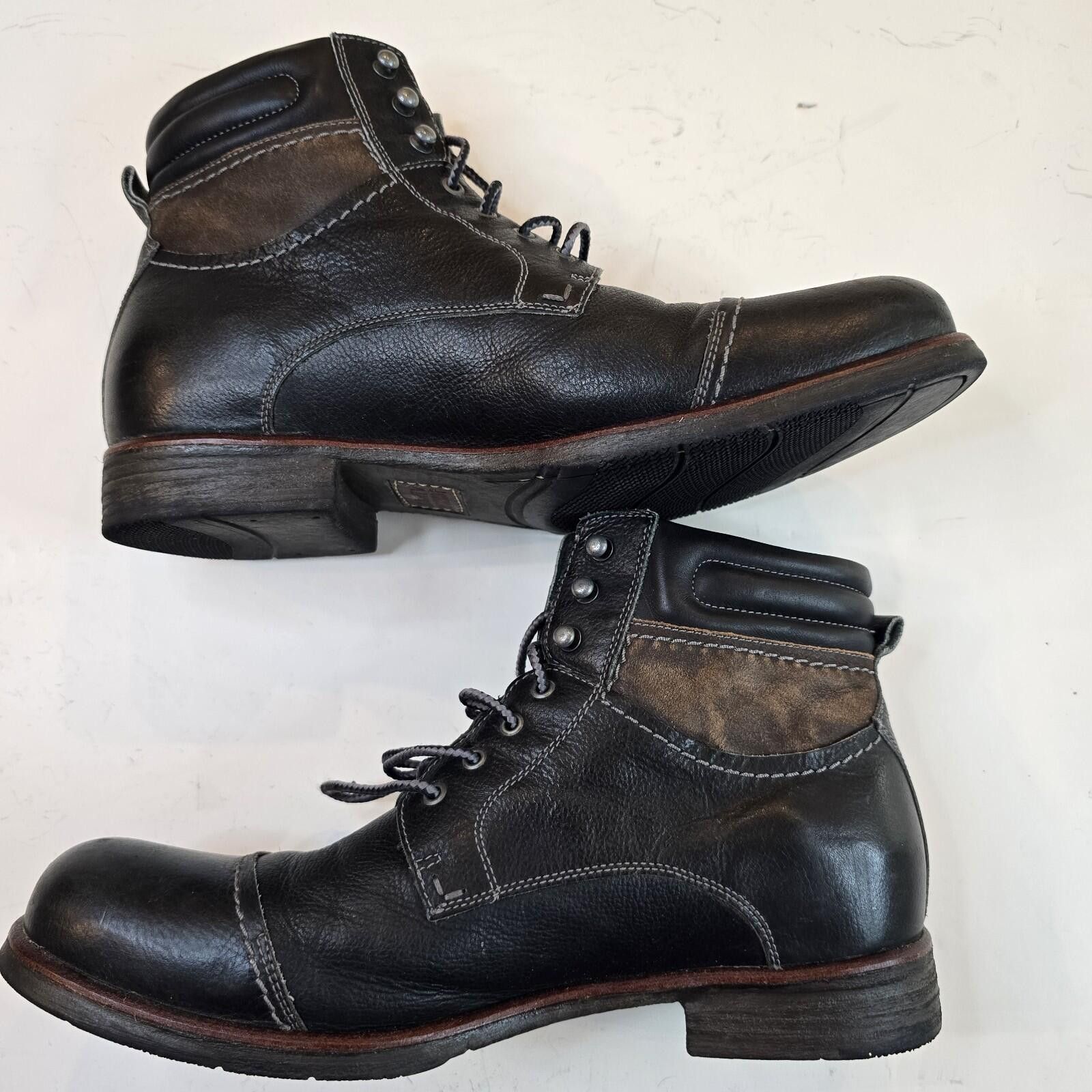 Johnston & Murphy Johnston & Murphy Men Black Barrett Cap Boot 20-7641 Size 9M Size US 9 / EU 42 - 3 Thumbnail