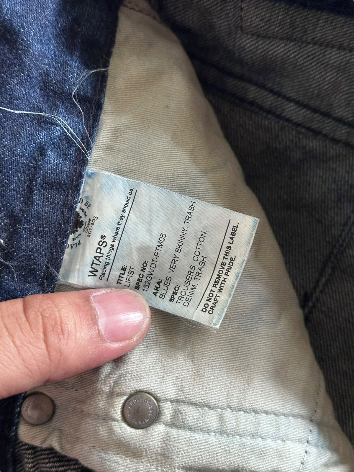 Wtaps Wtaps FW13 LIFIST Denim Size US 31 - 6 Thumbnail