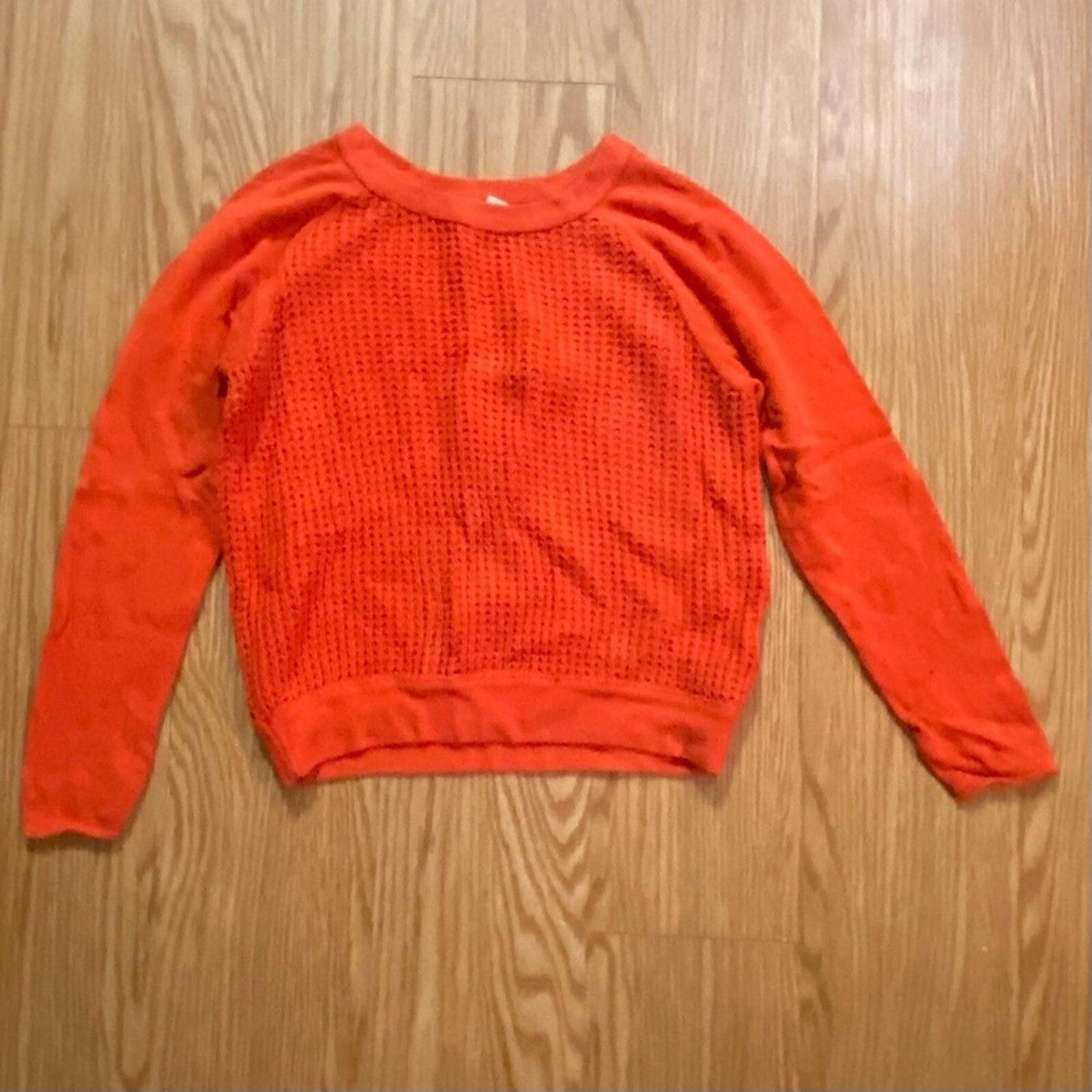 Forever 21 Forever 21 Orange Woven Knit Cotton Sweater Womens Medium Size M / US 6-8 / IT 42-44 - 12 Thumbnail