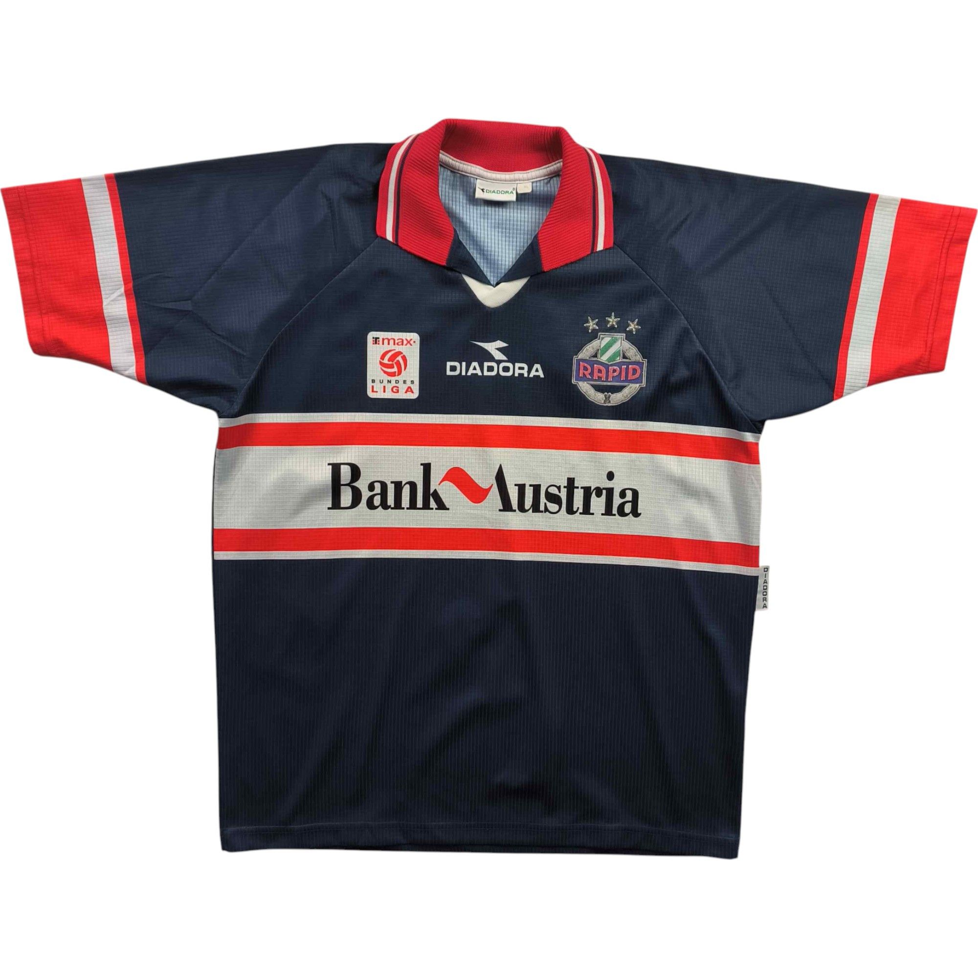 Diadora Rapid Wien 1998-99 Diadora away football jersey size XL Size US XL / EU 56 / 4 - 1 Thumbnail