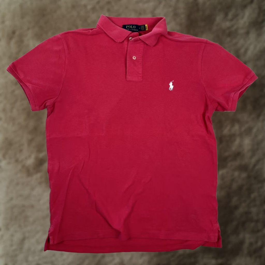 Polo Ralph Lauren Polo Ralph Lauren Polo Shirt Mens Medium Pink White Pony Logo Shirt Size US M / EU 48-50 / 2 - 1 Thumbnail