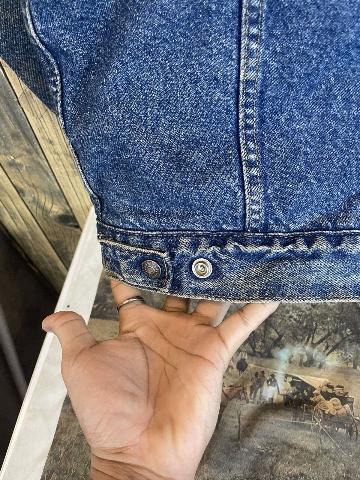 Levi's × Vintage Vintage Levis Denim Jacket Sherpa Made In Usa Size US M / EU 48-50 / 2 - 10 Thumbnail