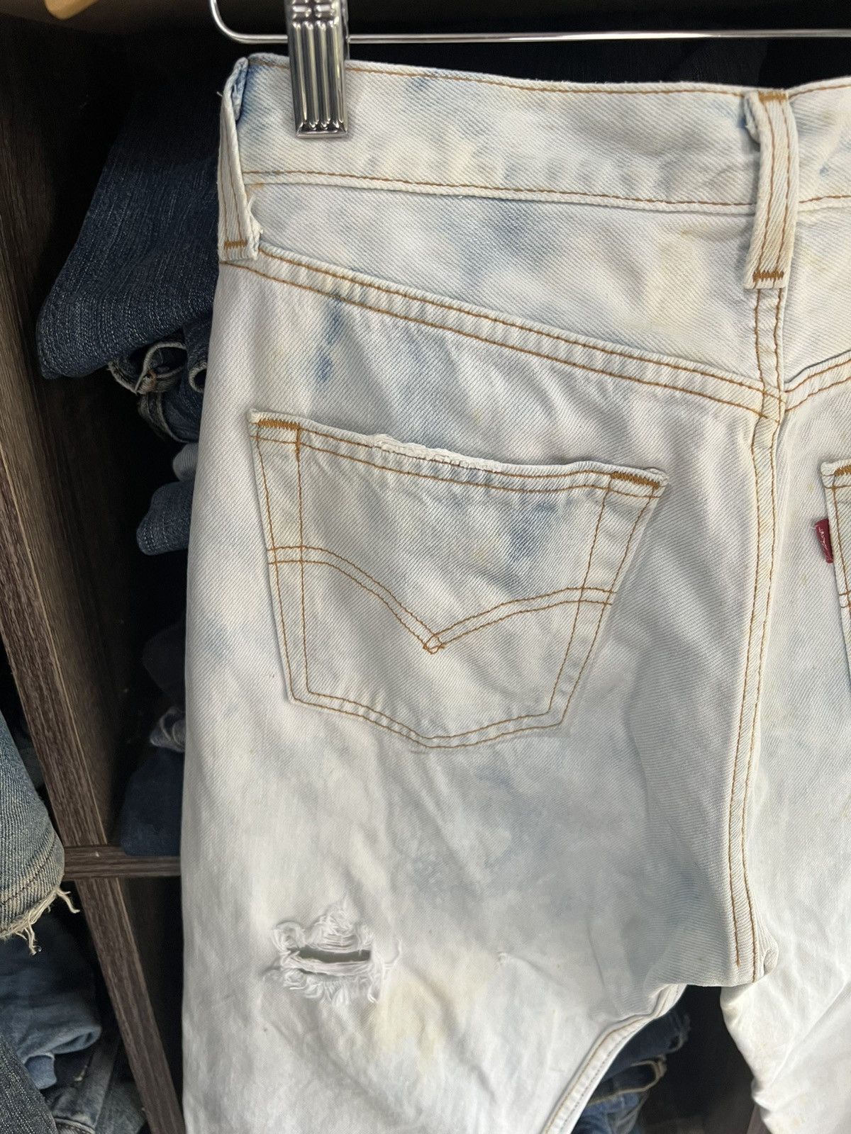 Levi's 🔥Vintage Levis 6501 Distressed Denim Size 28" / US 6 / IT 42 - 13 Thumbnail