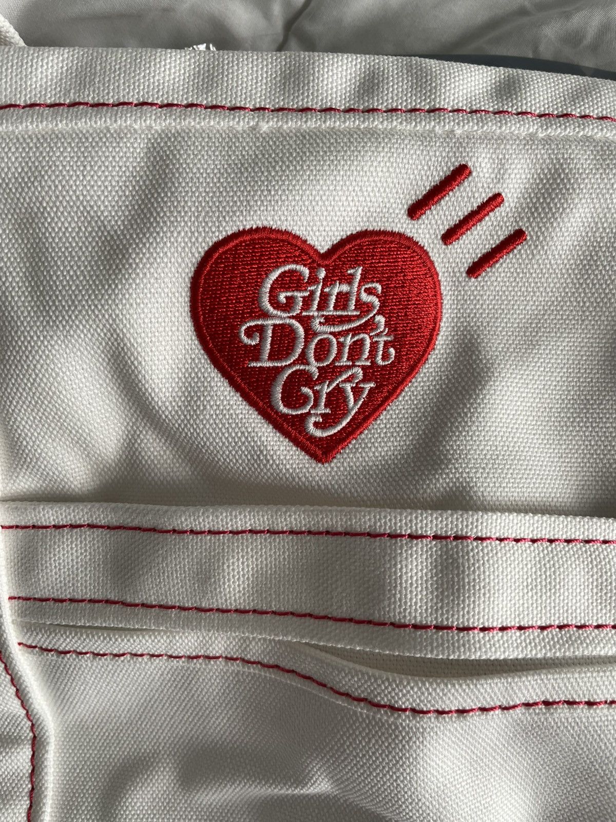 Girls Don't Cry × Human Made Girls Don’t Cry x Human Made Tote Bag Large Size ONE SIZE - 7 Thumbnail