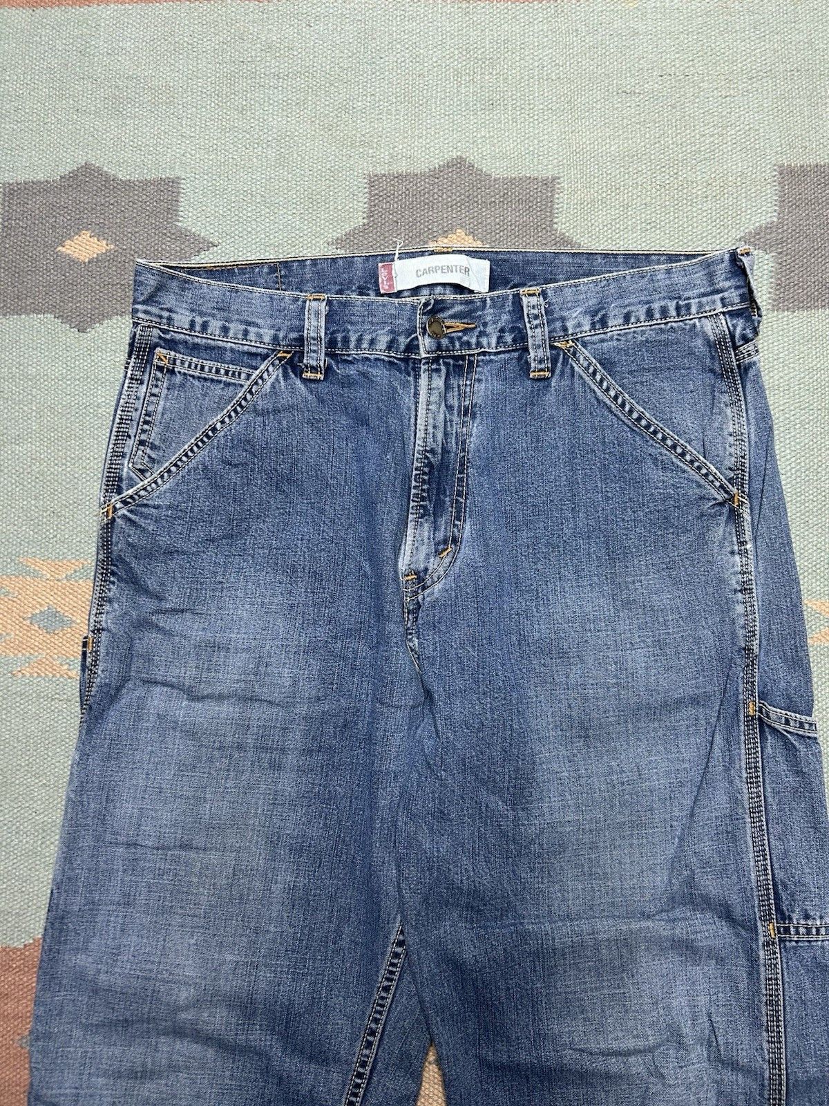 Vintage Vtg Levi’s carpenter jeans workwear skater baggy wide 33x31 Size US 33 - 7 Thumbnail