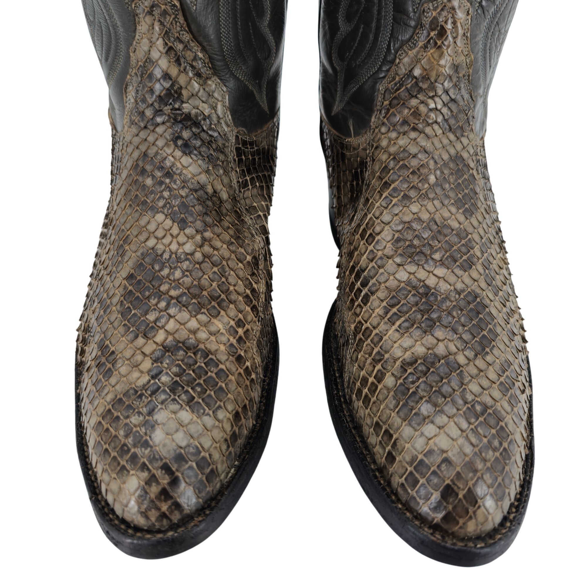 Tony Lama Vintage Anaconda Snakeskin Tony Lama Mens 9E Gold Label Boot Size US 9 / EU 42 - 9 Thumbnail