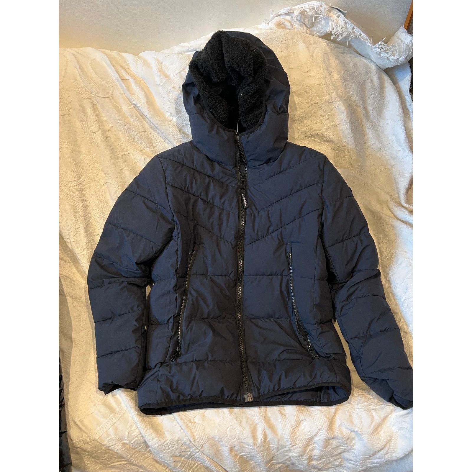 Calvin Klein Calvin Klein Lined Parka Jacket Black Womans S Size S / US 4 / IT 40 - 1 Thumbnail