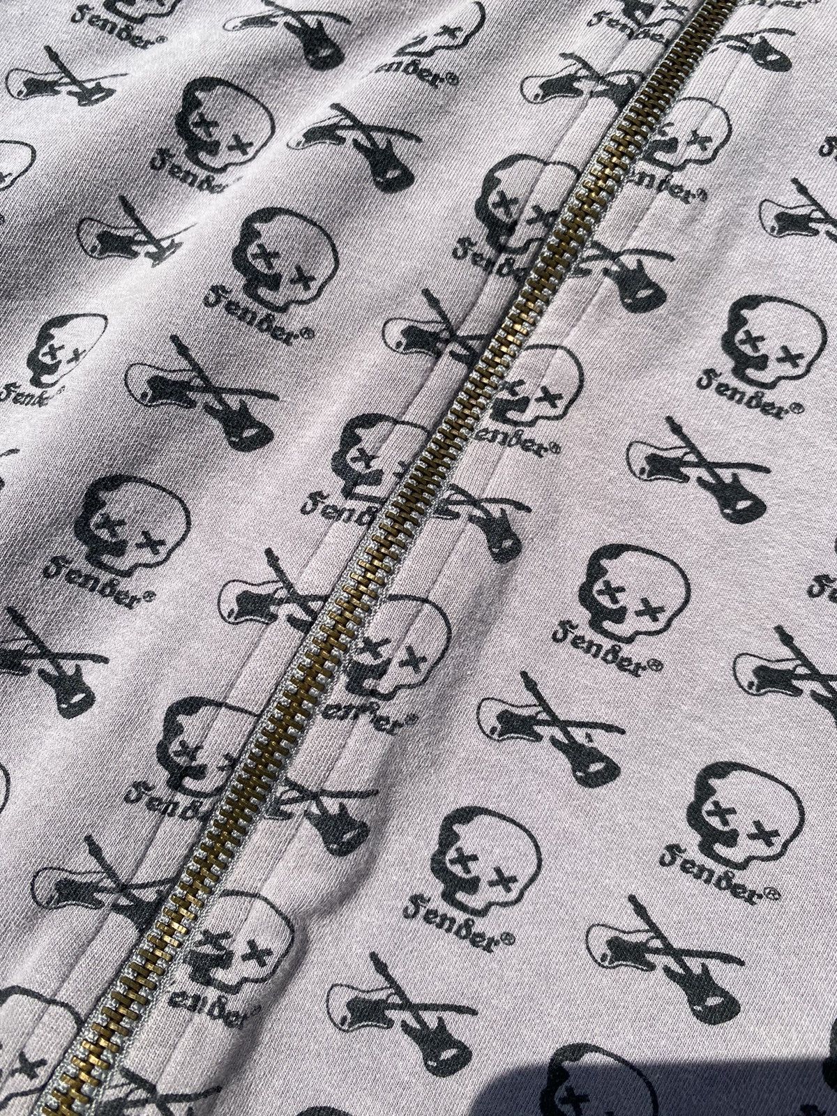 Fender × Vintage Y2K Fender Skulls Zip Up Size M / US 6-8 / IT 42-44 - 5 Thumbnail