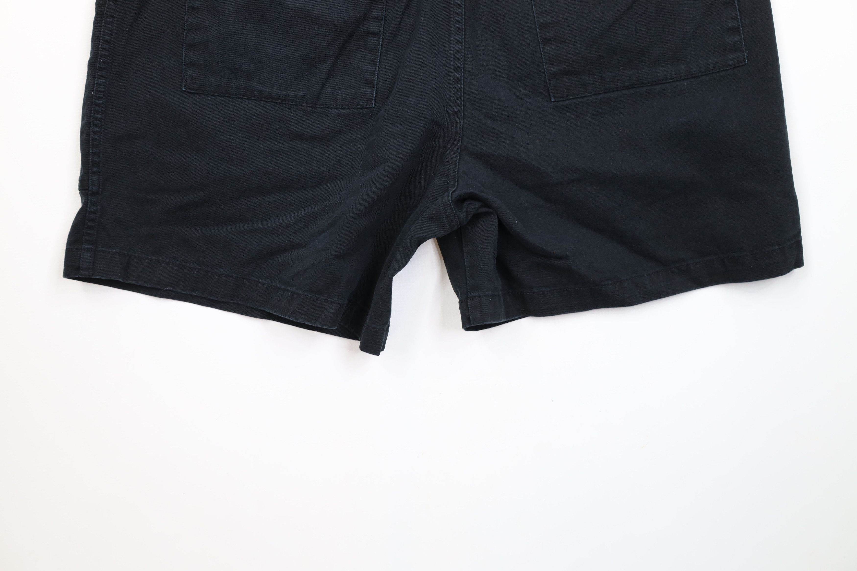 Cabelas × Vintage Vintage 90s Cabelas Above Knee Cargo Shorts Black Cotton Size US 40 / EU 56 - 12 Thumbnail