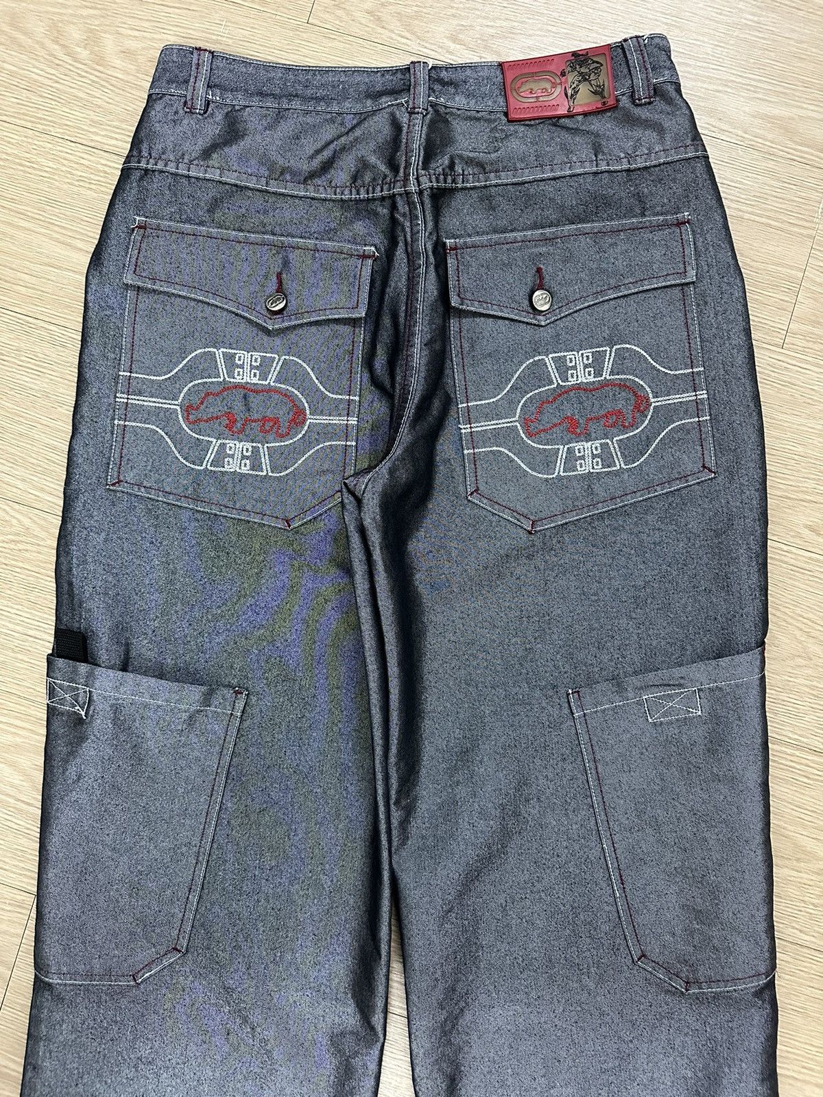 Ecko Unltd. × JNCO × Vintage Rare Vintage Y2K Ecko Unltd Baggy Goth Bondage Jeans Jnco Size US 34 / EU 50 - 14 Thumbnail