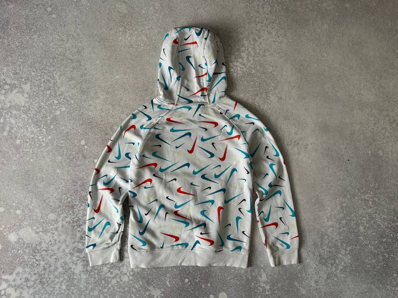 Nike × Vintage Nike Anorak Hoodie Monogram Swoosh Logo Y2K Ultra Rare Item Size US M / EU 48-50 / 2 - 4 Thumbnail