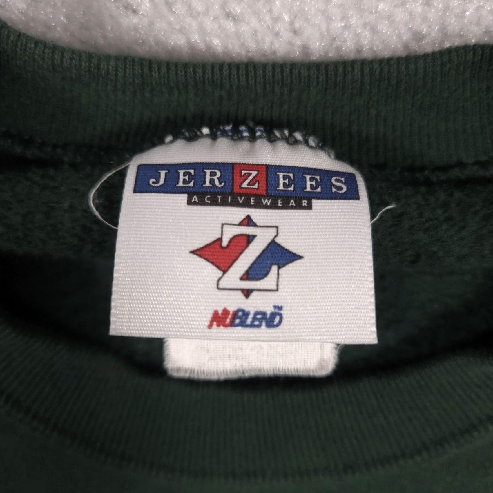 Jerzees VINTAGE Jerzees Sweatshirt Mens Large Green Dog Cat Christmas Gift Graphic 90s Size US L / EU 52-54 / 3 - 5 Thumbnail