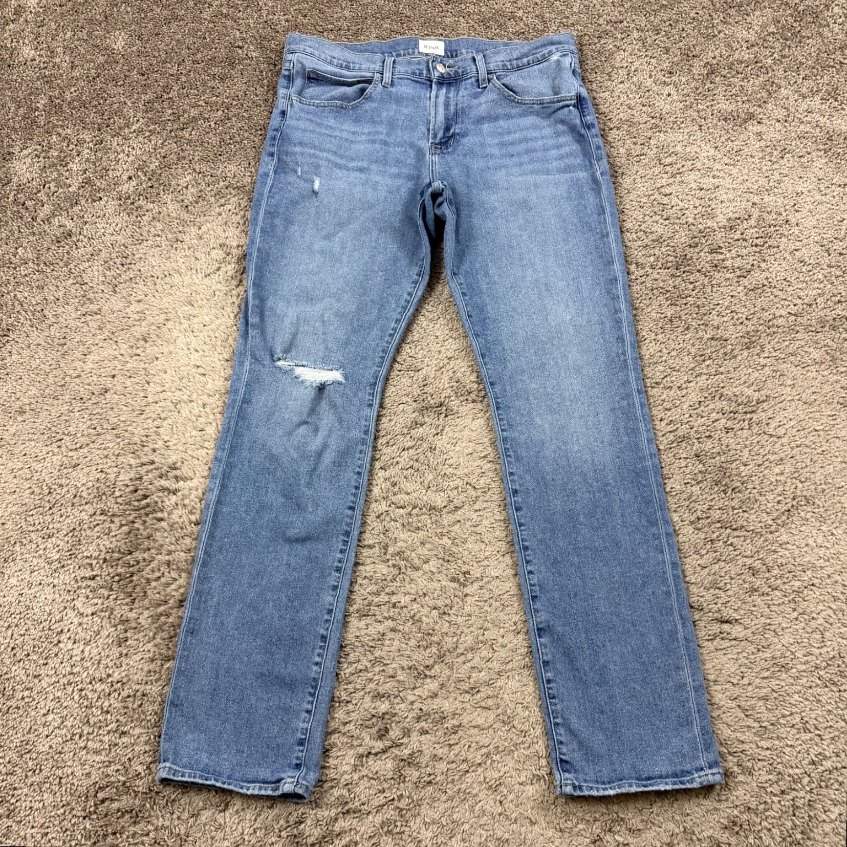 Hudson Hudson Jeans Men 34 Slim Straight Low Rise Medium Wash Denim Blake Shirt? Size US 35 - 2 Thumbnail
