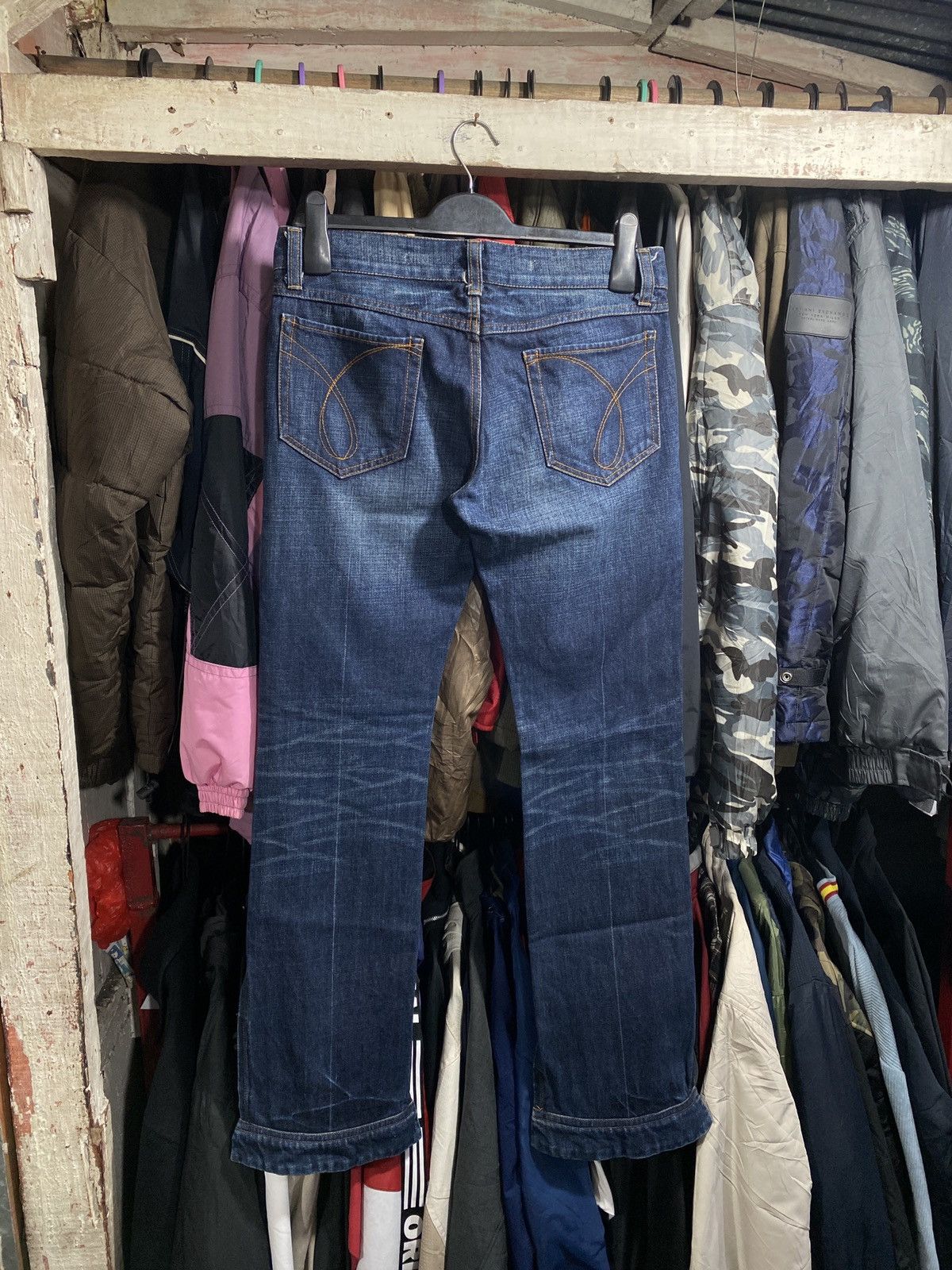 Japanese Brand Flare Jeans Rico Japan Low Rise Boot Cut Zipped Size US 32 / EU 48 - 4 Thumbnail